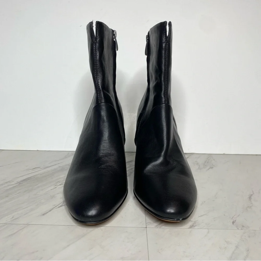 Franco Sarto Pia Black Leather Bootie 11M